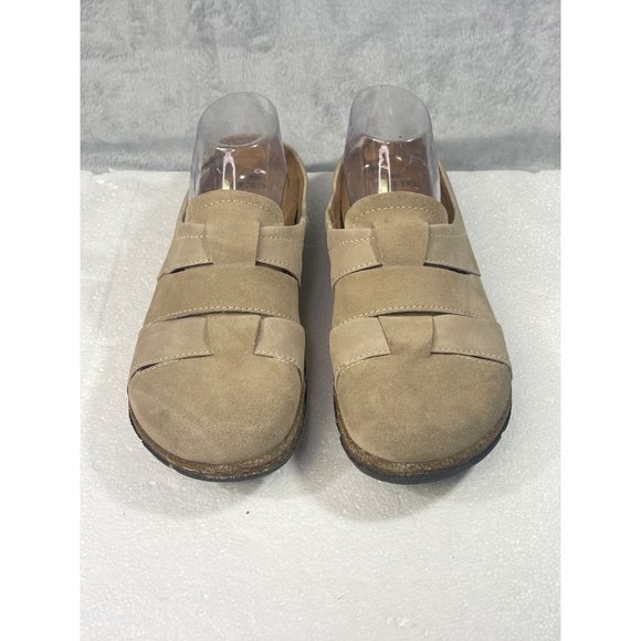 Earth Origins Shoes Women's US 10 Ellery Wheat Suede woven clogs. - Picture 4 of 16